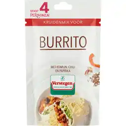 Jumbo Verstegen Kruidenmix voor Burrito 40 g aanbieding