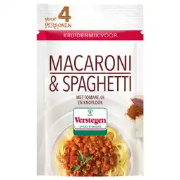 Jumbo Verstegen Kruidenmix voor Macaroni & Spaghetti 35 g aanbieding