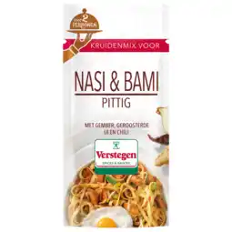 Jumbo Verstegen Kruidenmix Nasi & Bami Pittig voor 2 personen 15 g aanbieding