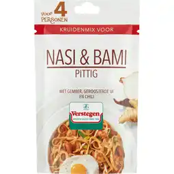 Jumbo Verstegen Kruidenmix voor Nasi & Bami Pittig 30 g aanbieding