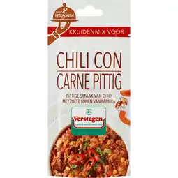 Jumbo Verstegen Kruidenmix voor Chili con Carne Pittig 13 g aanbieding