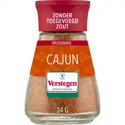 Jumbo Verstegen World Spice Blend Cajun 34g aanbieding