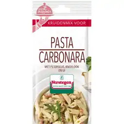 Jumbo Verstegen Kruidenmix Pasta Carbonara voor 2 personen 15 g aanbieding