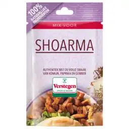 Jumbo Verstegen Mix voor Shoarma 30 g aanbieding