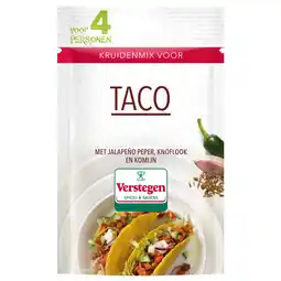 Jumbo Verstegen Kruidenmix voor Taco 36 g aanbieding