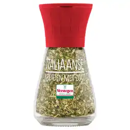Jumbo Verstegen Italiaanse Kruiden met Zout in Molen 25 g aanbieding