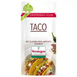 Jumbo Verstegen Kruidenmix Taco voor 2 personen 18 g aanbieding