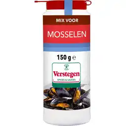 Jumbo Verstegen Mix voor Mosselen 150 g aanbieding