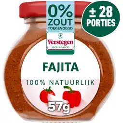 Jumbo Verstegen Wereld Kruiden Mix Fajita 57 g aanbieding