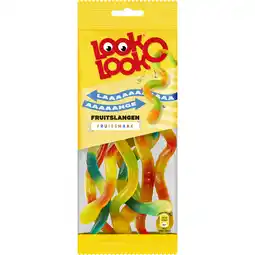 Jumbo Look-O-Look Lange Fruitslangen 140g aanbieding
