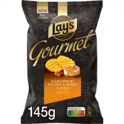 Jumbo Lay's Gourmet Camembert Walnoot & Honing Chips 145 gr aanbieding