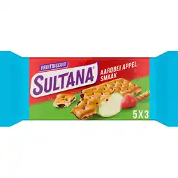 Jumbo Sultana FruitBiscuits Aardbei Appel 5 x 3 Stuks aanbieding
