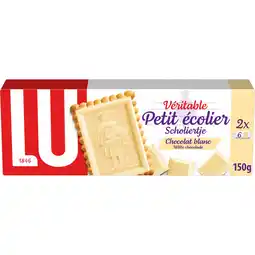 Jumbo LU Scholiertje Chocolade Koekjes Wit 150g aanbieding