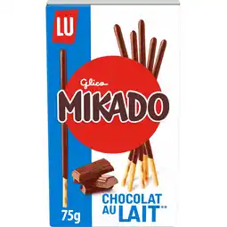 Jumbo LU Mikado koekje omhuld met melkchocolade 75 g aanbieding