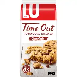 Jumbo LU Time Out Robuuste Koeken Chocolade ( 8x23g ) 184g aanbieding