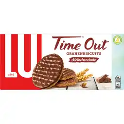 Jumbo LU Time Out Granenbiscuits Melkchocolade 6 x 2 stuks aanbieding