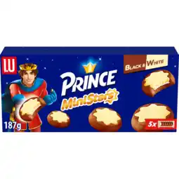 Jumbo LU Prince MiniStars Koekjes Black & White ( 5 x 37.4 g) 187g aanbieding