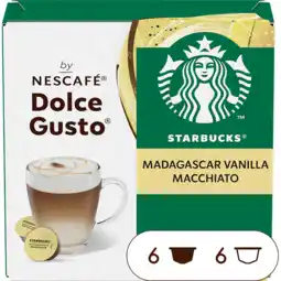 Jumbo Starbucks by Nescafé Dolce Gusto Madagascar Vanilla Macchiato - 12 koffiecups aanbieding