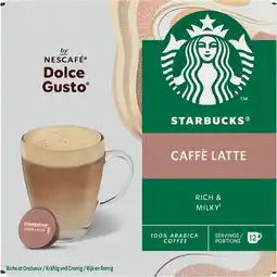 Jumbo Starbucks by Nescafé Dolce Gusto Caffè Latte - 12 koffiecups aanbieding