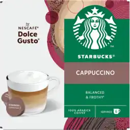 Jumbo Starbucks by Nescafé Dolce Gusto Cappuccino - 12 koffiecups aanbieding