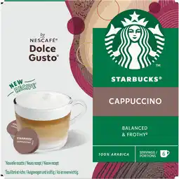 Jumbo Starbucks by Nescafé Dolce Gusto Cappuccino - 12 koffiecups aanbieding