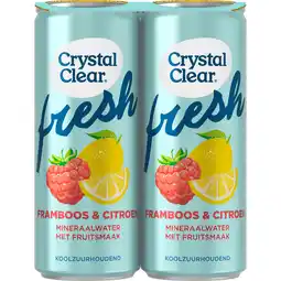 Jumbo Crystal Clear Framboos Citroen 4 x 250ML aanbieding