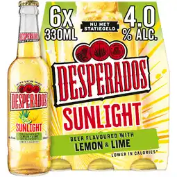 Jumbo Desperados Sunlight Lemon & Lime 6x330ML aanbieding