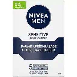 Jumbo Nivea Men Sensitive Aftershave Balsem 100ml aanbieding