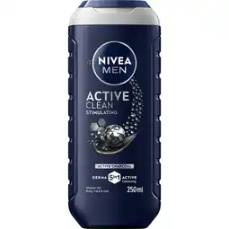 Jumbo Nivean Men Active Clean Showergel 250 ML aanbieding