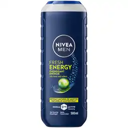 Jumbo Nivea MenFresh Energy 5 In 1 Douchegel 500 ML aanbieding