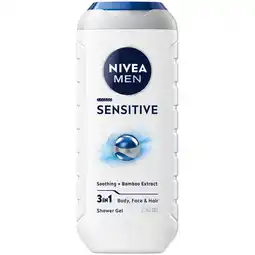 Jumbo Nivea MenSensitive 3 In1 Shower Gel 250 ML aanbieding
