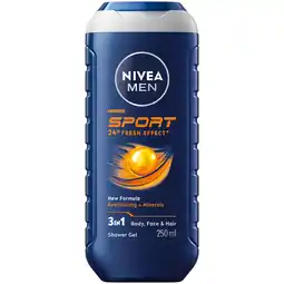 Jumbo Nivea Men Sport Shower Gel 250 ML aanbieding