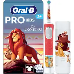 Jumbo Oral-B Pro Kids Elektrische Tandenborstel, Lion King voor Kinderen Vanaf 3 Jaar aanbieding
