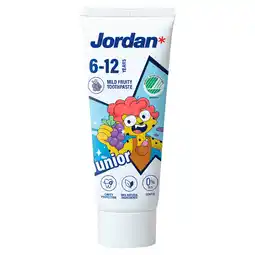 Jumbo Jordan Tandpasta Junior 6-12 jaar 75 ML aanbieding