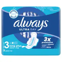 Jumbo Always Ultra Maandverbanden Long Plus (maat 3) aanbieding