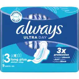 Jumbo Always Ultra Maandverbanden Long Plus (maat 3) aanbieding