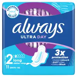 Jumbo Always Ultra Dag Maandverbanden Long (Maat 2) aanbieding