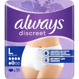 Jumbo Always Discreet Broekjes Voor Urineverlies x11 aanbieding
