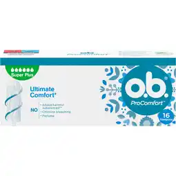 Jumbo O.B. Pro Comfort Tampons Super Plus 16 Stuks aanbieding