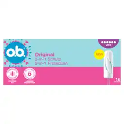 Jumbo O.B. Original Dynamic Fit Ultra Tampons 16 Stuks aanbieding