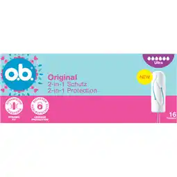 Jumbo O.B. Original Dynamic Fit Ultra Tampons 16 Stuks aanbieding
