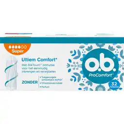 Jumbo O.B. Pro Comfort Tampons Super 32 Stuks aanbieding