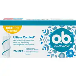 Jumbo O.B. Pro Comfort Tampons Normal 16 Stuks aanbieding