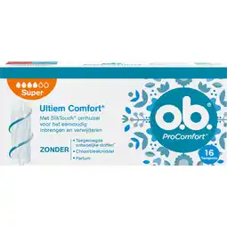 Jumbo O.B. Pro Comfort Tampons Super 16 Stuks aanbieding