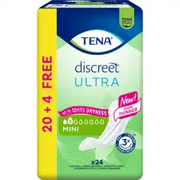 Jumbo Tena Discreet Ultra Mini Plus 24 Stuks aanbieding