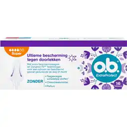 Jumbo O.B. Extra Protect Tampons Super 16 Stuks aanbieding