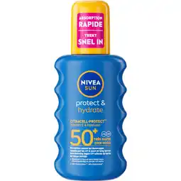 Jumbo Nivea Sun Protect & Hydrate SPF50+ Spray 200 ML aanbieding