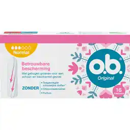 Jumbo O.B. Original Normal 16 Stuks aanbieding