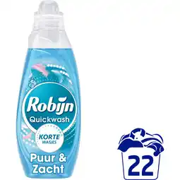 Jumbo Robijn Quickwash Puur En Zacht 22 Wasbeurten aanbieding