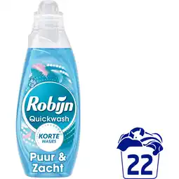 Jumbo Robijn Quickwash Puur En Zacht 22 Wasbeurten aanbieding